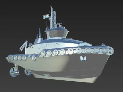 Dual Fuel Tug 3D model