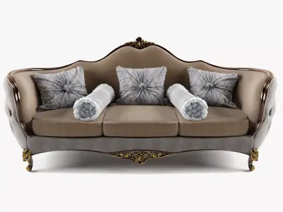 classic sofa2 3D model