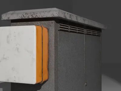Liquid - Gas Pump Low-poly 3D model