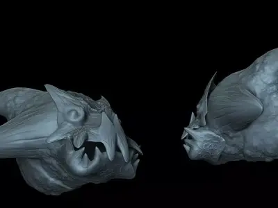 monster sea worm alien vol3 3D model