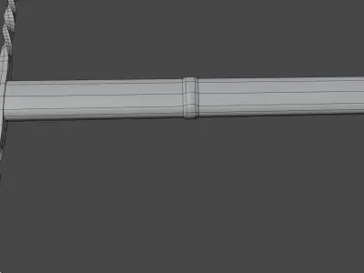 Sword Low-poly 3D model 4