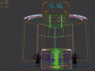 Exhibition - Area - 3X3-3DMAX2009-5 3D model