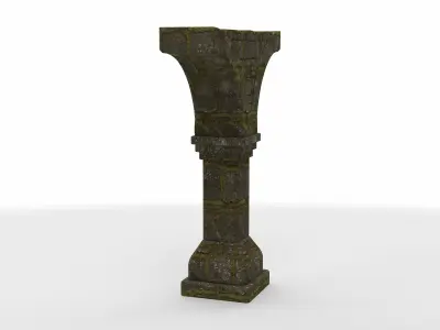 stone medieval arcade  3D model