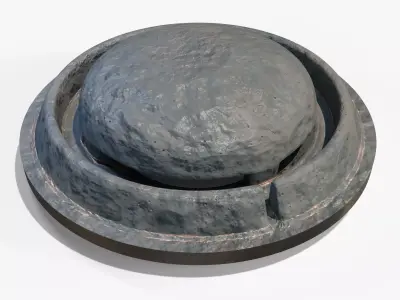 Armored Vehicle Ventilator for Kitbash Low-poly 3D model