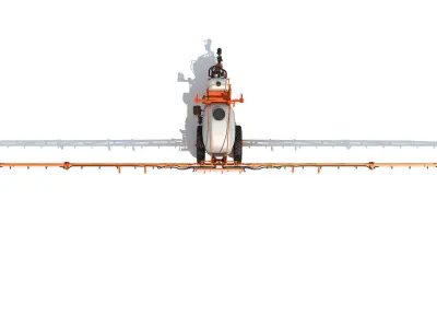 Trailed Farm Sprayer 3D model