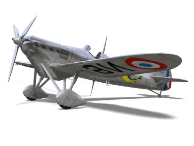 Dewoitine D510 3D model purchase