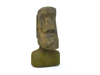 Moai Statue from Easter Island Low-poly 3D model