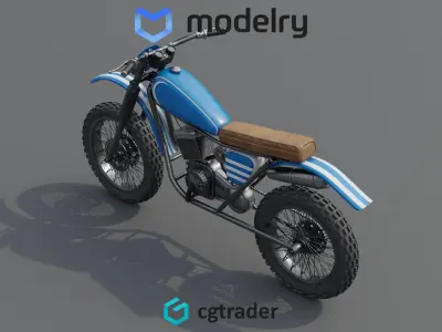 Supermoto Motorcycle 3D model