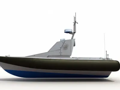 Homeland Security Unmanned Patrol Boat 3D model