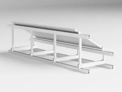 Solar Panels Low-poly 3D model