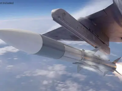 Raytheon AIM-120 Air To Air Missile 3D model