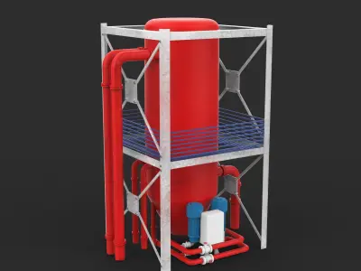 industrial tanks 3D model purchase