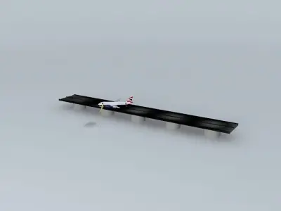 4MB long piece of metal Free 3D model