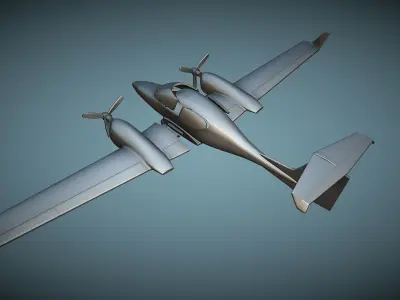 Diamond DA42 Twin Star - 3D Printable Model 3D print model