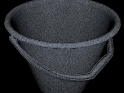 Bucket High Poly chinese teapot 3D model