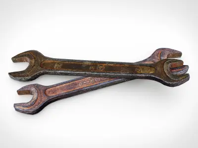 Old Tools PBR Low-poly 3D model