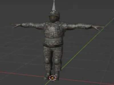 tactikalsoldier soldier in camouflage Low-poly 3D model
