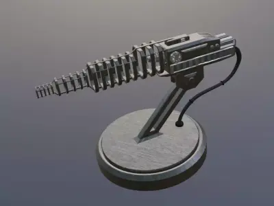 Electromagnetic gun 3D model