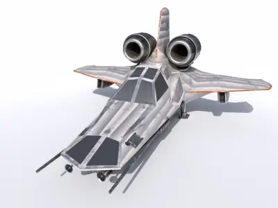 Old Spaceship Low-poly 3D model purchase