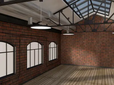 Loft Office 3D model purchase