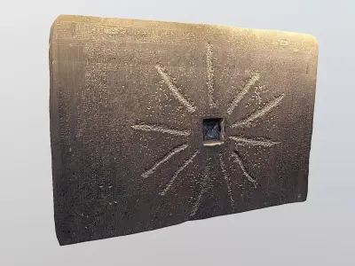 Shabaka Stone - Ancient Egypt Low-poly 3D model