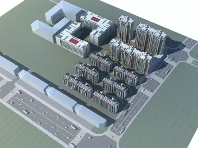 High-Rise Residential 3D model 40