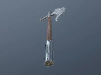 weapon axe Low-poly 3D model get