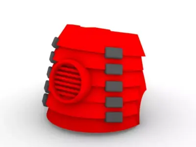 Cyber Samurai V7 Turbo Bushi Shoulder Pads 3D print model