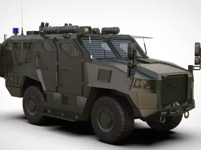 BMC Vuran Low-poly 3D model