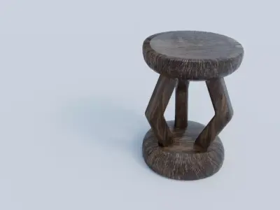 Stool 3D model get