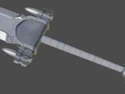 Guts sword from Berserk Low-poly 3D model purchase