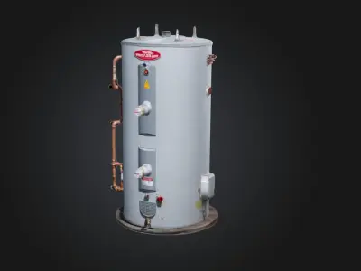 water heater Low-poly 3D model