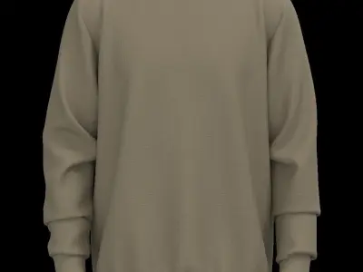 realistic sweat shirt 3d model 3D model