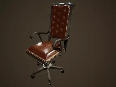 Cabinet Chair - PBR Game Ready  Low-poly 3D model purchase