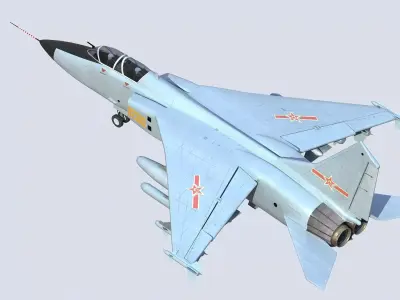 Chinese JH-7 Fighter-Bomber 3D model