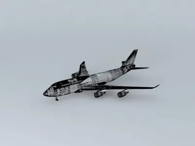 :BASIC: CorsairFly Airlines International Boeing 747400 Free 3D model