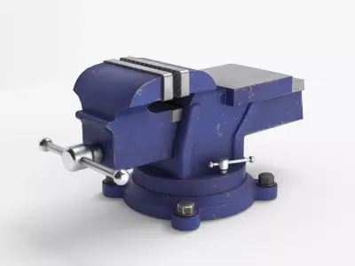 Bench Vise Low-poly 3D model buy