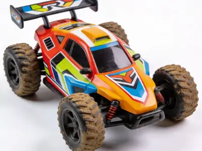 Stylized RC Rally Car 3D Model Low-poly 3D model