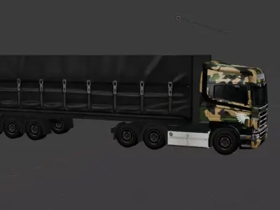Low Poly European Cargo Truck 8x4 Low-poly 3D model by Elevate3DCreations from CGTrader