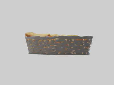 Fish and chips basket model Low-poly 3D model