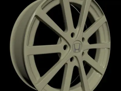 Car rim 6 Low-poly 3D model
