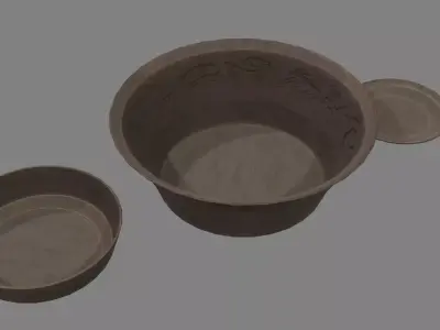 Zodiac ancient dishes 4K PBR Free low-poly 3D model