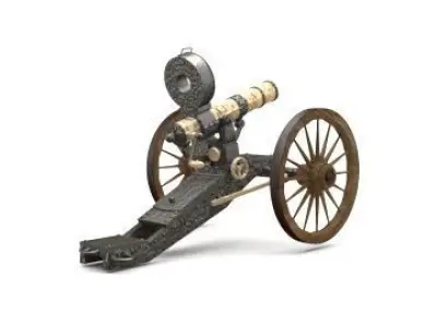 cannon old 3D model buy