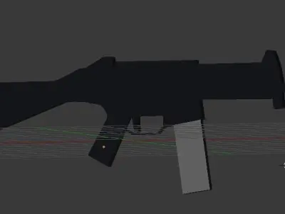 UMP 45 Low-poly 3D model purchase