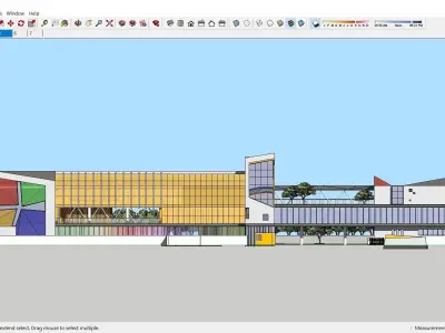 Sketchup Kindergarten B2 3D model