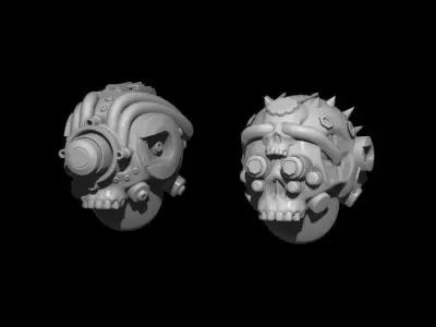 Servo Bots and Servo Heads 20 MODELS 3D print model