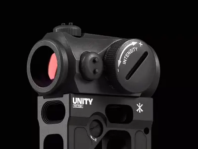 Aimpoint Micro T2 Red Dot Low-poly 3D model