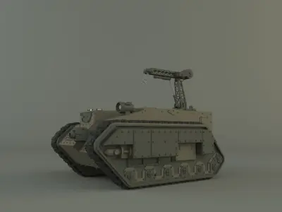 trojan 412 tank 3D model