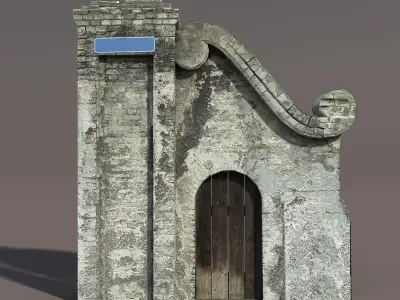 Castle Ruin Pack Low poly 3d Model 2 Low-poly 3D model