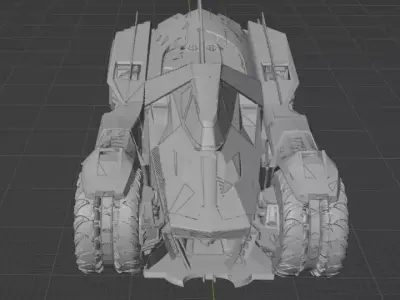 Bat Mobile Model Arkham Knight 3D print model